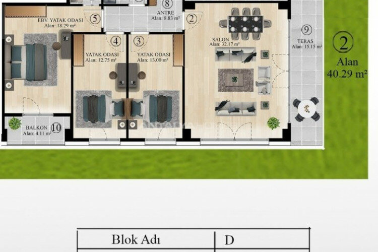 Квартира 2+1 в Бююкчекмедже, Турция | PBB-63608
