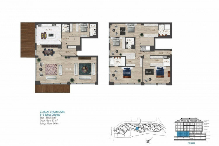 Пентхаус 1+1 в Стамбуле, Турция | SBB-63607