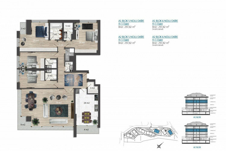 Пентхаус 1+1 в Стамбуле, Турция | SBB-63607