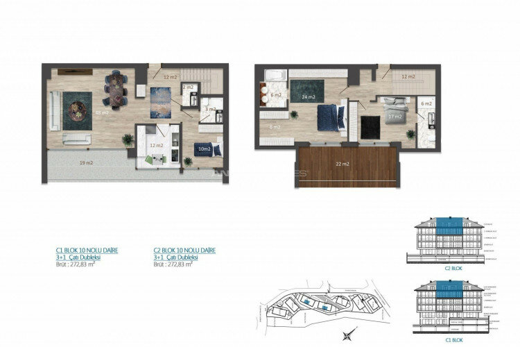 Пентхаус 1+1 в Стамбуле, Турция | SBB-63607