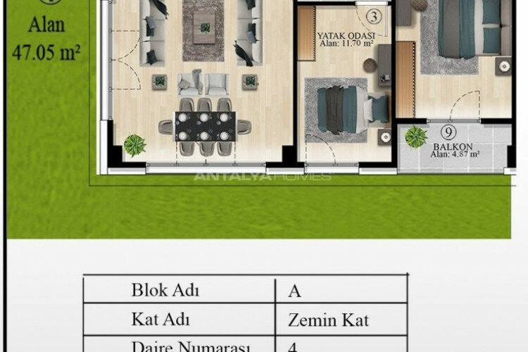 Квартира 3+1 в Бююкчекмедже, Турция | PTE-63609