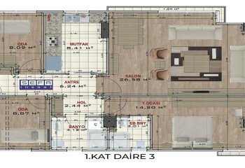 Квартира 5+1 в Кадыкей, Стамбул, Турция | SBB-63636