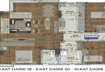 Квартира 5+1 в Кадыкей, Стамбул, Турция | SBB-63636