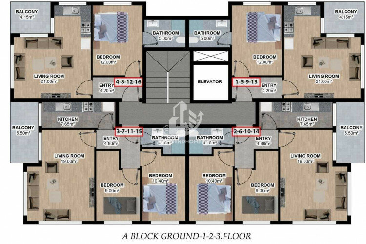 Пентхаус 2+1 в Алании, Турция | SBB-63716