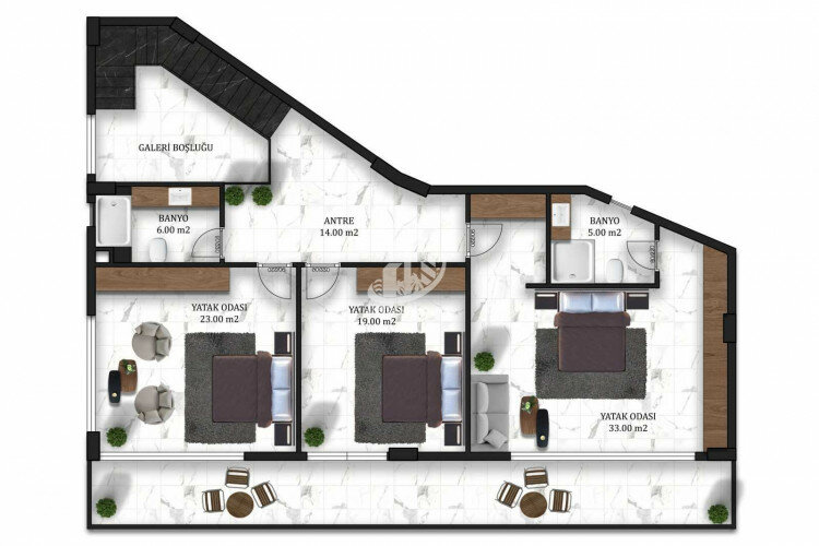 Вилла 4+1 в Алании, Турция | STE-63719