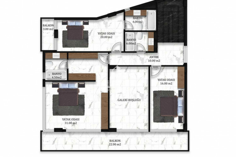 Вилла 4+1 в Алании, Турция | STE-63719