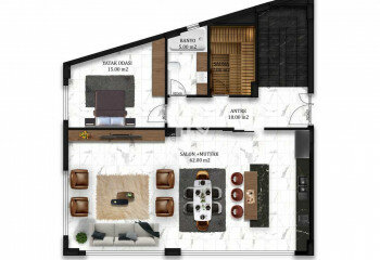 Вилла 4+1 в Алании, Турция | STE-63719