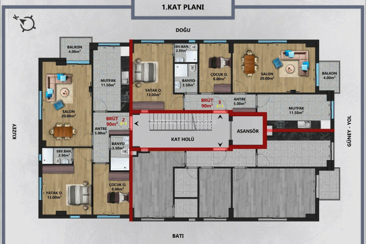 Квартира 2+1 в Анталии, Турция | PBB-63764