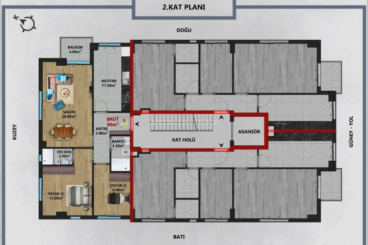 Пентхаус 2+1 в Анталии, Турция | PTE-63765