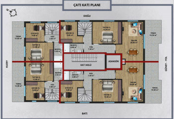 Пентхаус 2+1 в Анталии, Турция | PTE-63765