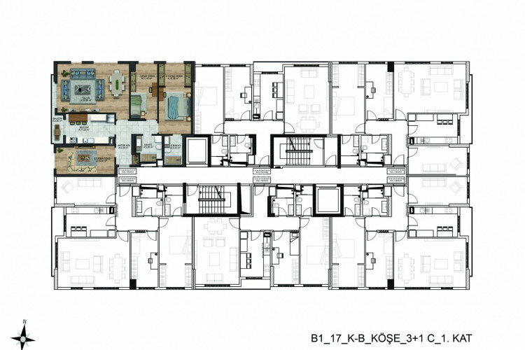 Квартира 2+1 в Бейликдюзе, Турция | STE-63777