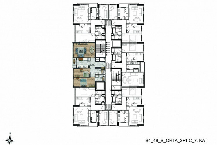 Квартира 2+1 в Бейликдюзе, Турция | STE-63777