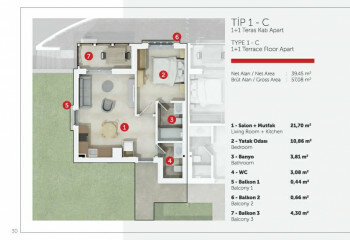 Квартира 1+1 в Бодруме, Турция | PTE-63878