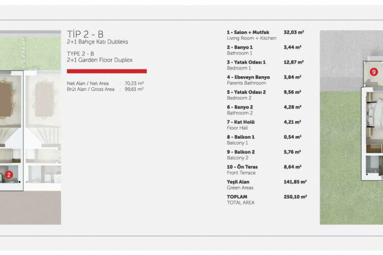 Квартира 2+1 в Бодруме, Турция | PBB-63879