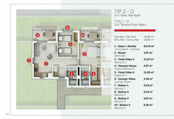 Квартира 2+1 в Бодруме, Турция | PBB-63879