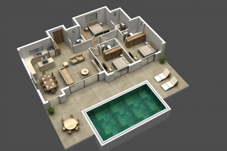 Вилла 3+1 в Бодруме, Турция | PKK-63933