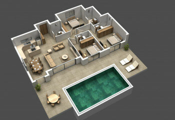 Вилла 3+1 в Бодруме, Турция | PKK-63933