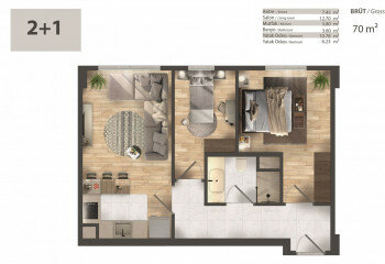 Квартира 2+1 в Стамбуле, Турция | SBB-63977