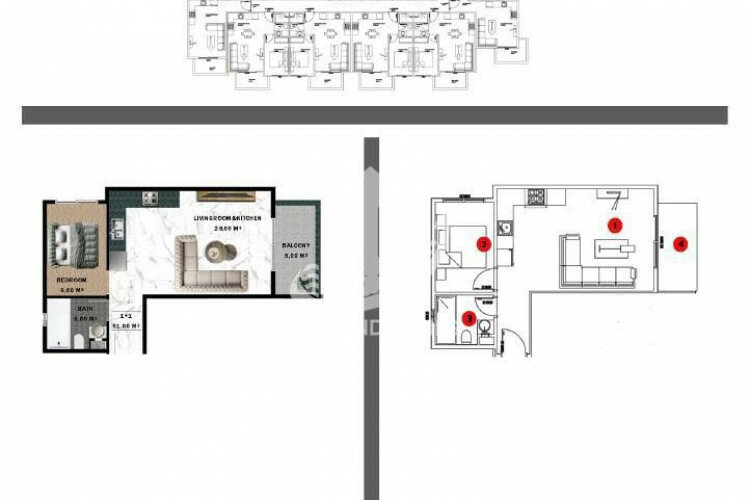 Квартира 1+1 в Газипаше, Турция | SBB-64388