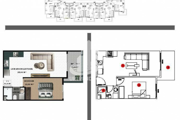 Квартира 1+1 в Газипаше, Турция | SBB-64388