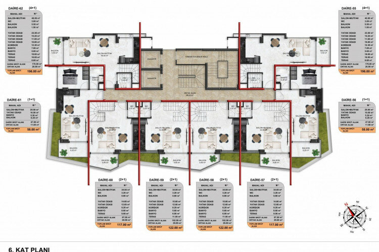 Пентхаус 2+1 в Алании, Турция | SBB-64621
