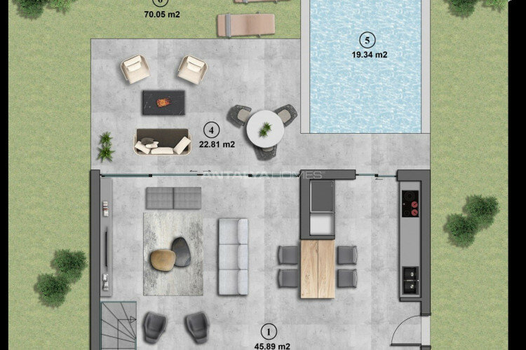 Вилла 4+1 в Алании, Турция | STE-64617