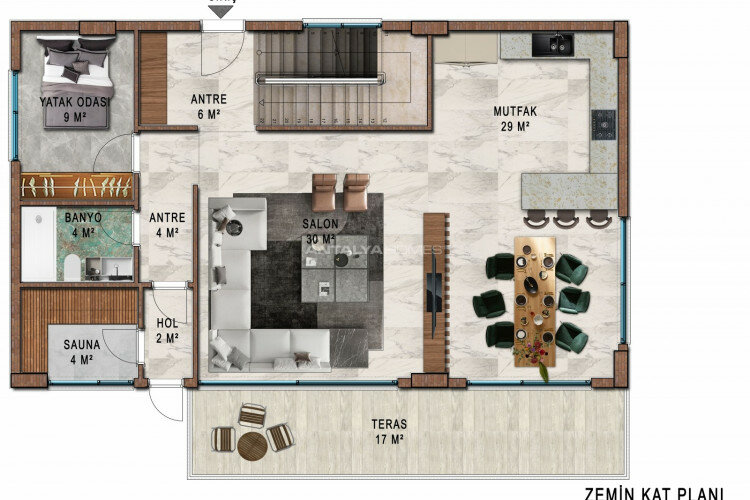 Вилла 4+1 в Алании, Турция | STE-64628