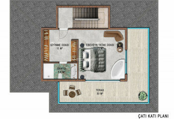 Вилла 4+1 в Алании, Турция | STE-64628