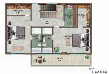 Вилла 4+1 в Алании, Турция | STE-64628