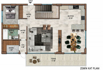 Вилла 4+1 в Алании, Турция | STE-64628