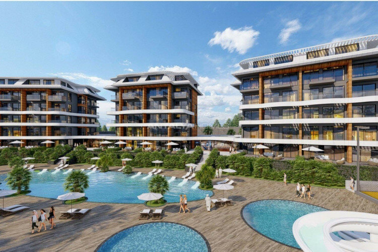 Квартира 1+1 в Алании, Турция | PTE-64629