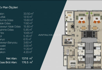 Квартира 3+1 в Йомре, Турция | PBB-64650