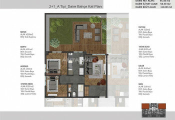 Квартира 1+1 в Бурсе, Турция | PKK-64655