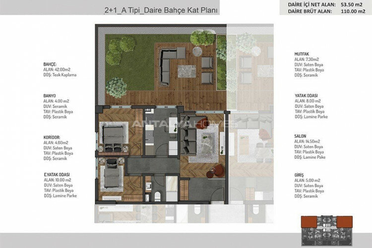 Квартира 2+1 в Бурсе, Турция | STE-64656