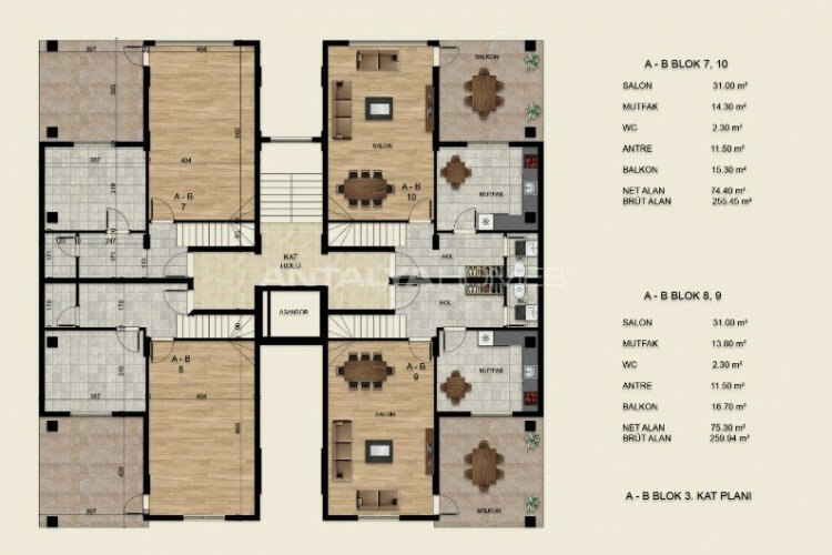 Квартира 3+1 в Бурсе, Турция | PBB-64716