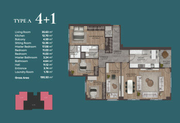 Квартира 4+1 в Стамбуле, Турция | PBB-64736