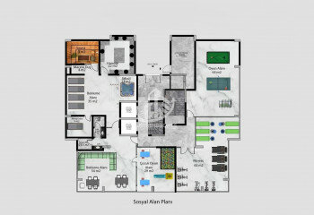 Квартира 1+1 в Демирташе, Алания, Турция | PKK-64794