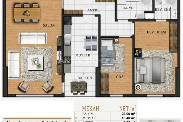 Квартира 2+1 в Стамбуле, Турция | STE-64812