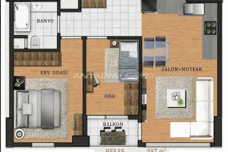 Квартира 3+1 в Стамбуле, Турция | PTE-64813