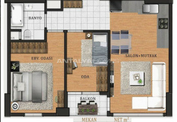 Квартира 3+1 в Стамбуле, Турция | PTE-64813