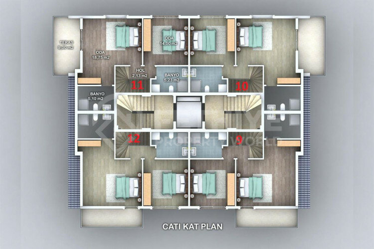 Квартира 2+1 в Фетхие, Турция | PBB-64852