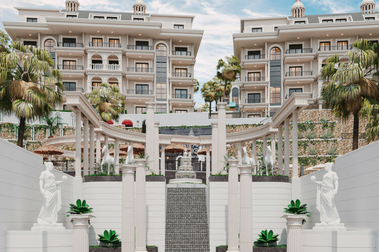 Квартира 1+1 в Тюрклере, Алания, Турция | PTE-64933