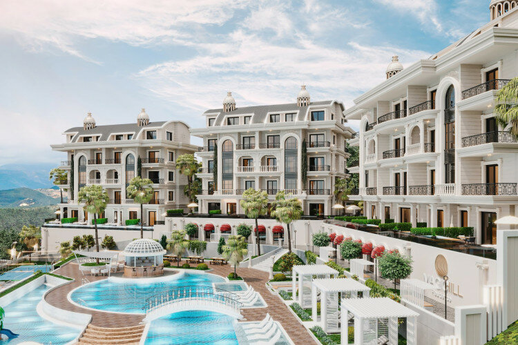 Квартира 1+1 в Тюрклере, Алания, Турция | PTE-64933