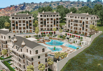 Квартира 1+1 в Тюрклере, Алания, Турция | PTE-64933