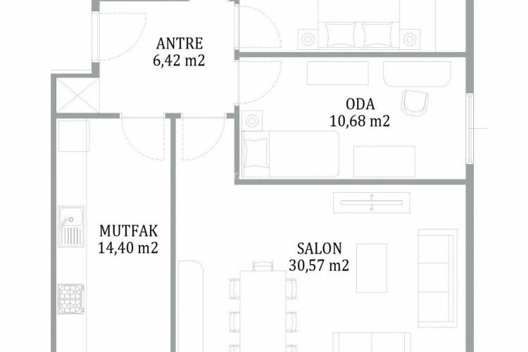 Квартира 2+1 в Стамбуле, Турция | PKK-64994