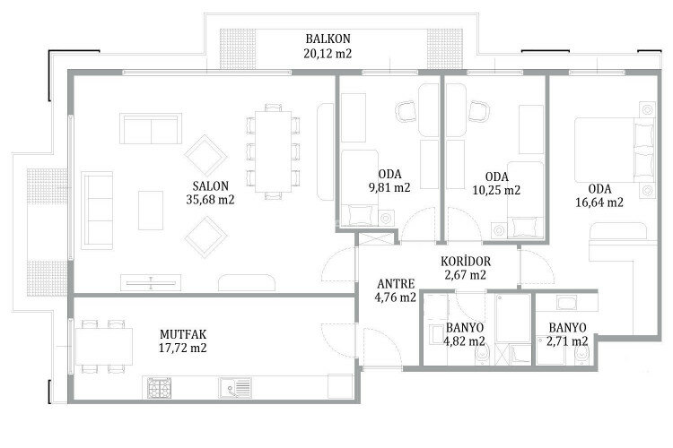 Квартира 1+1 в Стамбуле, Турция | PBB-64993