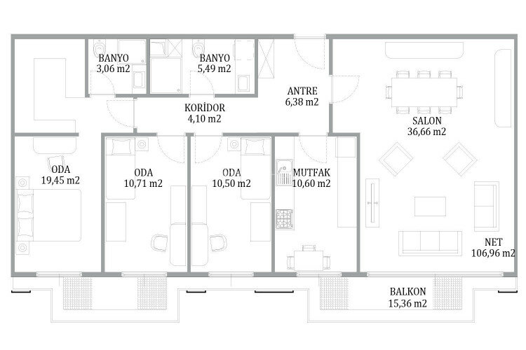 Квартира 3+1 в Стамбуле, Турция | SBB-64995
