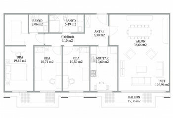 Квартира 3+1 в Стамбуле, Турция | SBB-64995