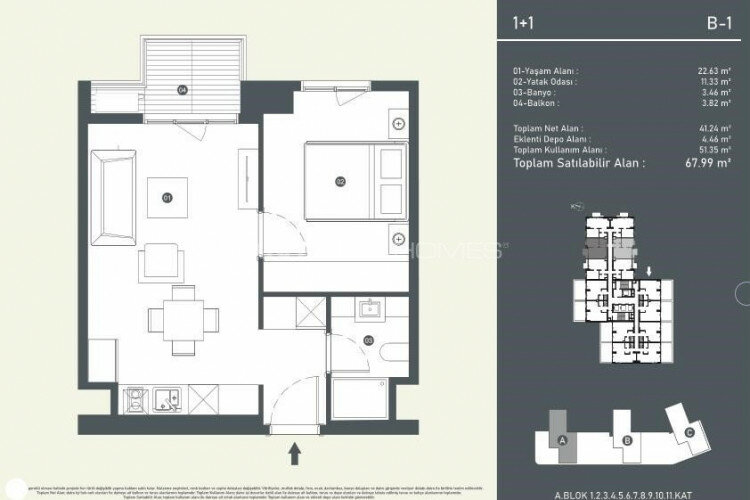 Квартира 2+1 в Стамбуле, Турция | SBB-65000