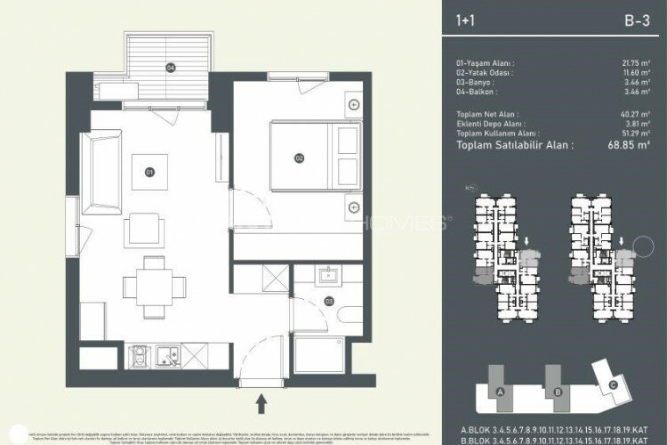 Квартира 2+1 в Стамбуле, Турция | SBB-65000